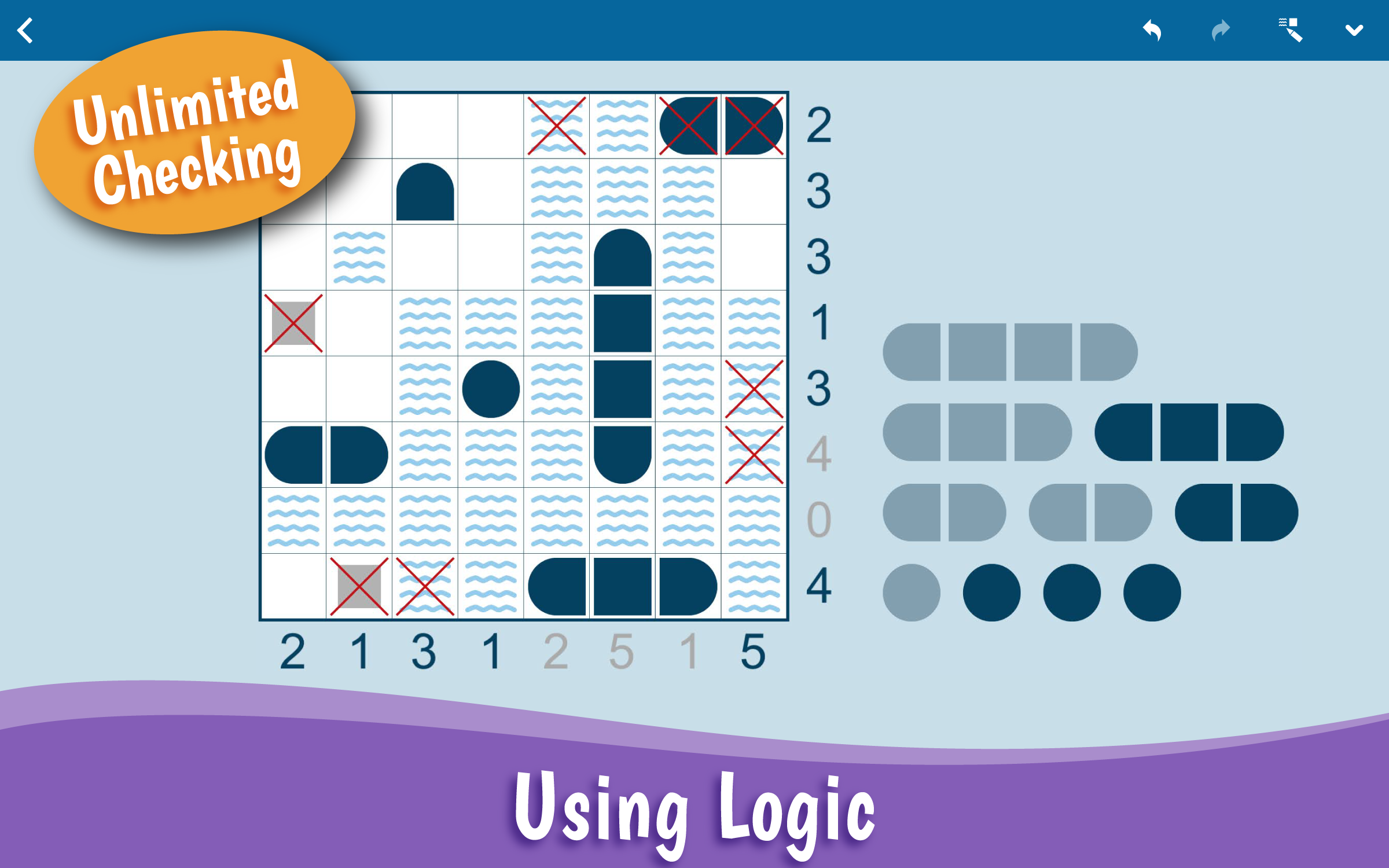 SeaBattle logic grid and ships